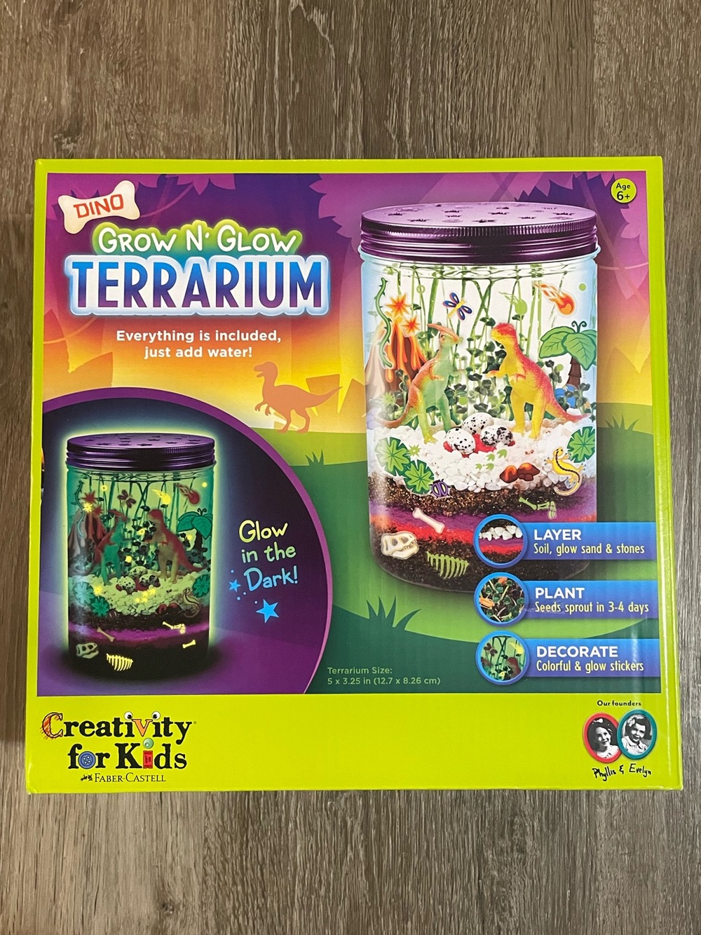 New Grow N' Glow Dinosaur Learning Terrarium Kit -